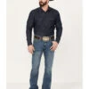 Cody James Men's Light A Shuck Medium Wash Relaxed Bootcut Stretch Denim Jeans -Wraner Clothing Shop 2000381085 413 P1