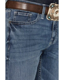 Cody James Men's Shootout Medium Wash Slim Straight Stretch Denim Jeans -Wraner Clothing Shop 2000381186 413 P2