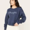 Wrangler Retro Women's Logo Graphic Sweatshirt -Wraner Clothing Shop 2000382595 410 P1