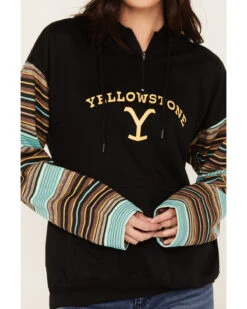 Changes Women's Serape Striped Yellowstone Hoodie -Wraner Clothing Shop 2000382609 442 P3