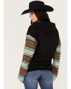 Changes Women's Serape Striped Yellowstone Hoodie -Wraner Clothing Shop 2000382609 442 P4