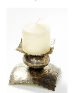 J. Alexander Short Pair Stamped Candle Holders -Wraner Clothing Shop 2000384035 040 P3