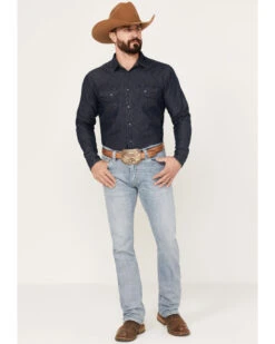 Rock & Roll Denim Men's Revolver Light Vintage Wash Slim Straight Reflex Denim Jeans -Wraner Clothing Shop 2000386200 412 P3