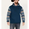 RANK 45 Men's Southwestern Hooded Sweatshirt -Wraner Clothing Shop 2000386234 442 P1