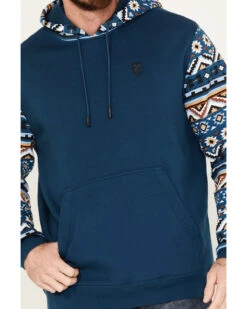 RANK 45 Men's Southwestern Hooded Sweatshirt -Wraner Clothing Shop 2000386234 442 P3