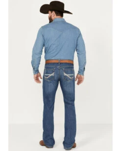 Cinch Men's Ian Medium Stonewash Slim Boot Performance Stretch Denim Jeans -Wraner Clothing Shop 2000386396 402 P3