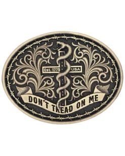 Montana Silversmiths Men's Patriot's Faith Attitude Belt Buckle