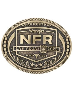 Montana Silversmiths Men's Bronze 2022 National Finals Rodeo Oval Belt Buckle