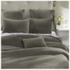 HiEnd Accents Gray Stonewashed Cotton & Velvet 3-Piece Full/Queen Quilt Set -Wraner Clothing Shop 2000388507 020 P1