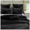 HiEnd Accents Black Stonewashed Cotton & Velvet 3-Piece King Quilt Set -Wraner Clothing Shop 2000388513 001 P1