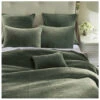 HiEnd Accents Fern Green Stonewashed Cotton & Velvet 3-Piece King Quilt Set -Wraner Clothing Shop 2000388516 300 P1