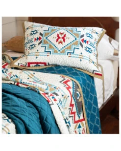 HiEnd Accents Teal Spirit Valley 3-Piece Full/Queen Quilt Set -Wraner Clothing Shop 2000388544 442 P2