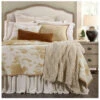 HiEnd Accents Elsa Light Tan Cowhide Reversible 3-Piece Full/Queen Quilt Set