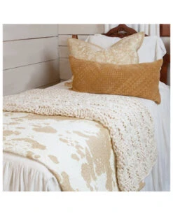 HiEnd Accents Elsa Light Tan Cowhide Reversible 3-Piece Full/Queen Quilt Set -Wraner Clothing Shop 2000388553 280 P3