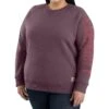 Carhartt Women's Relaxed Fit Midweight Crewneck Block Logo Sleeve Graphic Sweatshirt - Plus -Wraner Clothing Shop 2000394335 500 P1