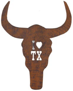 Manual Woodworkers Texas Skull Metal Wall Decor