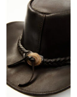 Bullhide Kids' Cedar Grove Leather Outback Hat -Wraner Clothing Shop 282B40 7010 P2
