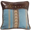 HiEnd Accents Ruidoso Blue Striped Throw Pillow -Wraner Clothing Shop 28443S 94 P1