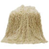 Mongolian Faux Fur Throw, 50X60 Cream -Wraner Clothing Shop 28444J 19 P1