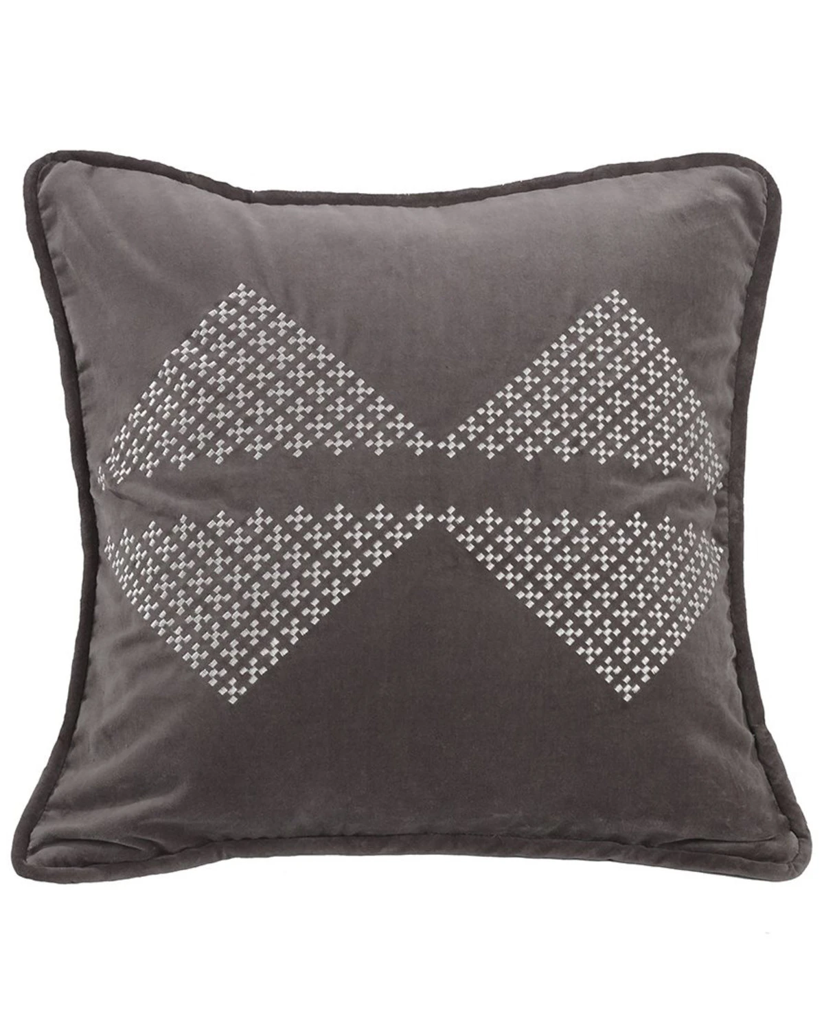 HiEnd Accents Embroidered Diamond Accent Pillow 3 HiEnd Accents Embroidered Diamond Accent Pillow