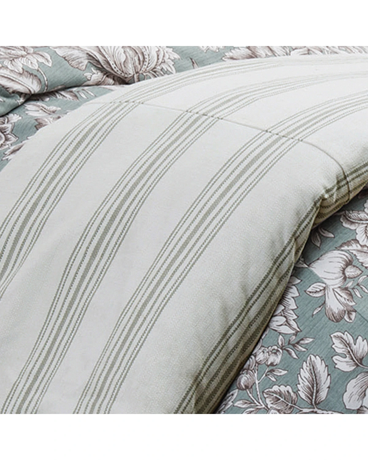 HiEnd Accents Prescott Taupe Stripe Duvet - Super Queen 3 HiEnd Accents Prescott Taupe Stripe Duvet - Super Queen