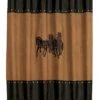 HiEnd Accents Three Horses Shower Curtain -Wraner Clothing Shop 284R82 94 P1