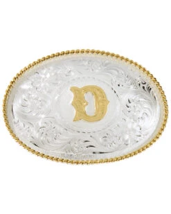 Montana Silversmiths Men's Initial "D" Buckle