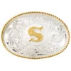 Montana Silversmiths Men's Initial "S" Buckle -Wraner Clothing Shop 290420 03 P1