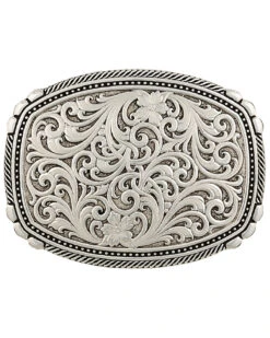 Montana Silversmiths Men's Antiqued Medium Two-Tone Framed Buckle