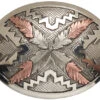 AndWest Vintage "Saguaro" Navajo Feathers Buckle -Wraner Clothing Shop 290B38 SA P1