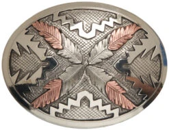 AndWest Vintage "Saguaro" Navajo Feathers Buckle